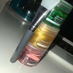 3 set face mask set with applicator